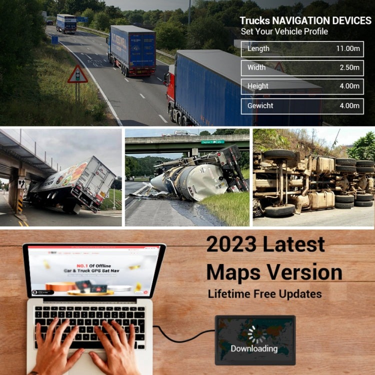Navigatore GPS per auto da 9 pollici 8G/256M con grande schermo capacitivo Bluetooth Map, United States, Canada, Mexico Map, Europe Map, United Kingdom Map, Germany Map, Russia + Ukraine + Belarus Map, Australia Map, South America Map, Middle East Map ...