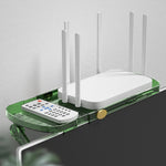 Nessun foro TV Set-top Box Ripiano portaoggetti regolabile Monitor Supporto per schermo del computer Gancio per router
