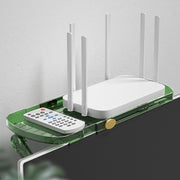 Nessun foro TV Set-top Box Ripiano portaoggetti regolabile Monitor Supporto per schermo del computer Gancio per router