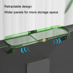 Nessun foro TV Set-top Box Ripiano portaoggetti regolabile Monitor Supporto per schermo del computer Gancio per router