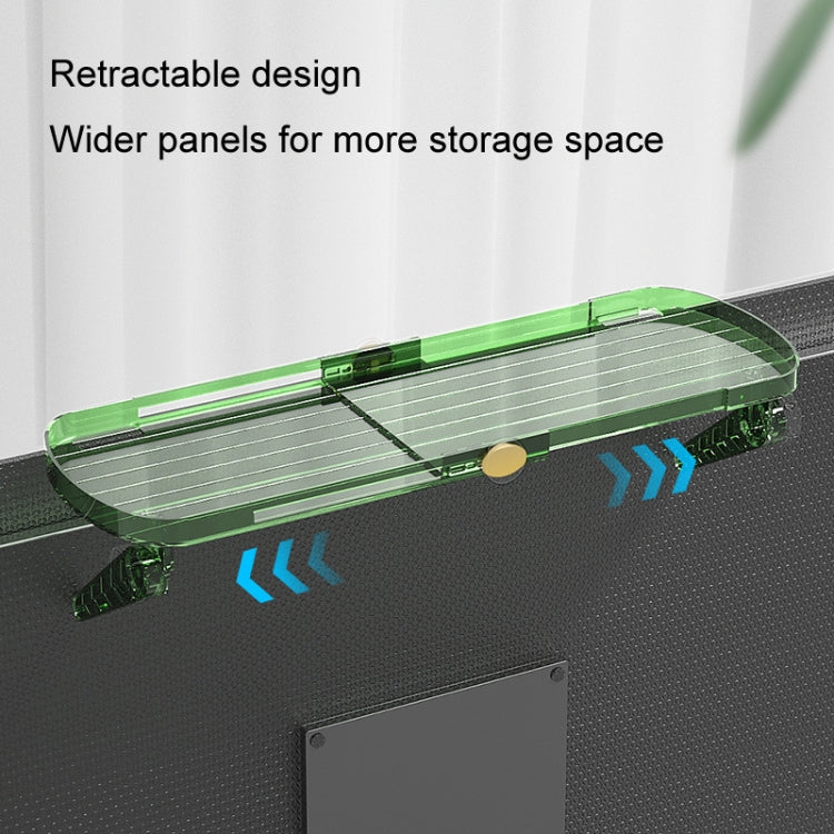 Nessun foro TV Set-top Box Ripiano portaoggetti regolabile Monitor Supporto per schermo del computer Gancio per router