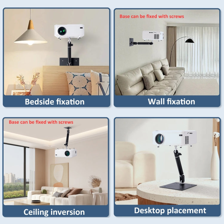 Supporto per proiettore in metallo con rotazione 360°