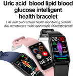 Acido urico, lipidi nel sangue, glicemia non invasiva, frequenza cardiaca, ossigeno, temperatura, monitoraggio, braccialetto sportivo intelligente e sano