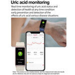 Acido urico, lipidi nel sangue, glicemia non invasiva, frequenza cardiaca, ossigeno, temperatura, monitoraggio, braccialetto sportivo intelligente e sano