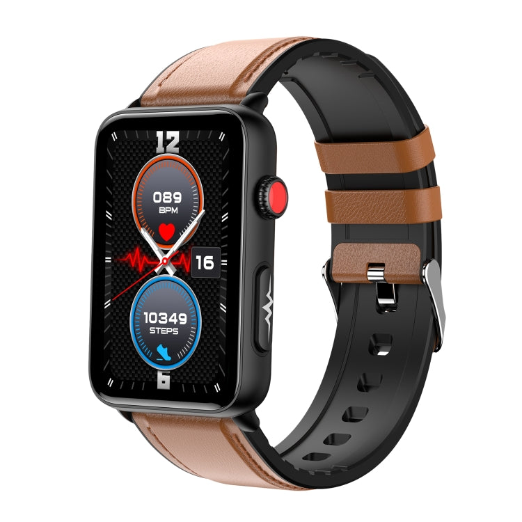 Orologio intelligente Anello ECG Temperatura Frequenza cardiaca Pressione sanguigna Salute Orologio parlante Bluetooth, Black Silicone, Red Silicone, Blue Silicone, Black Leather, Brown Leather