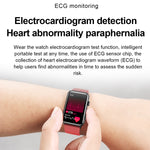 Orologio intelligente Anello ECG Temperatura Frequenza cardiaca Pressione sanguigna Salute Orologio parlante Bluetooth, Black Silicone, Red Silicone, Blue Silicone, Black Leather, Brown Leather