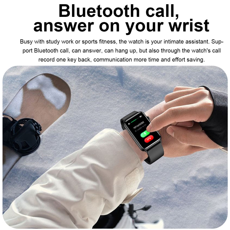 Orologio intelligente Anello ECG Temperatura Frequenza cardiaca Pressione sanguigna Salute Orologio parlante Bluetooth, Black Silicone, Red Silicone, Blue Silicone, Black Leather, Brown Leather