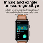 Orologio intelligente Anello ECG Temperatura Frequenza cardiaca Pressione sanguigna Salute Orologio parlante Bluetooth, Black Silicone, Red Silicone, Blue Silicone, Black Leather, Brown Leather