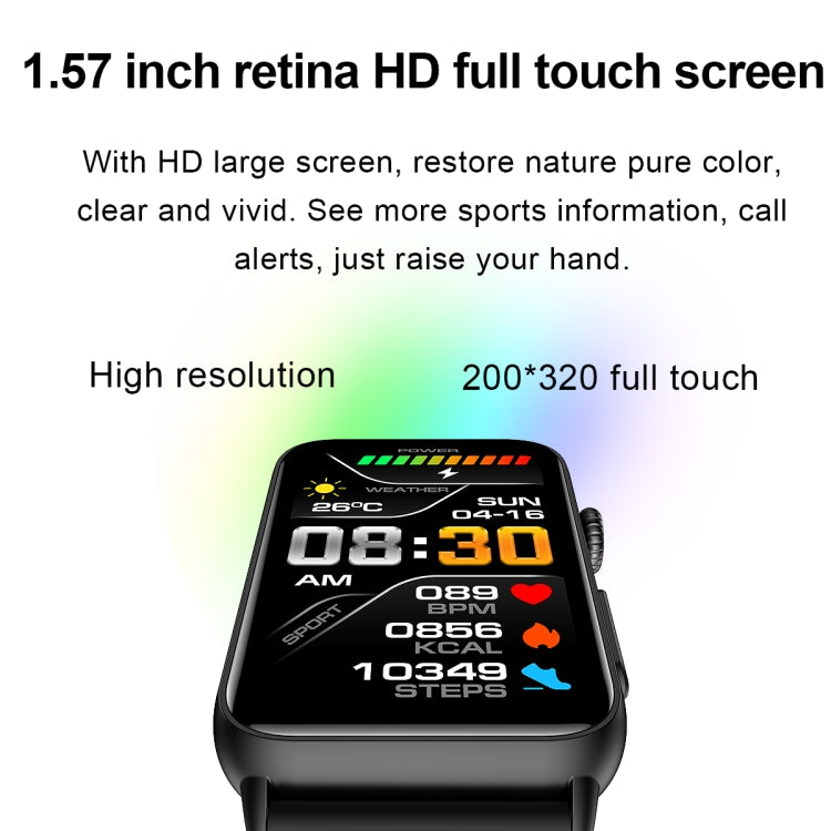 Orologio intelligente Anello ECG Temperatura Frequenza cardiaca Pressione sanguigna Salute Orologio parlante Bluetooth, Black Silicone, Red Silicone, Blue Silicone, Black Leather, Brown Leather