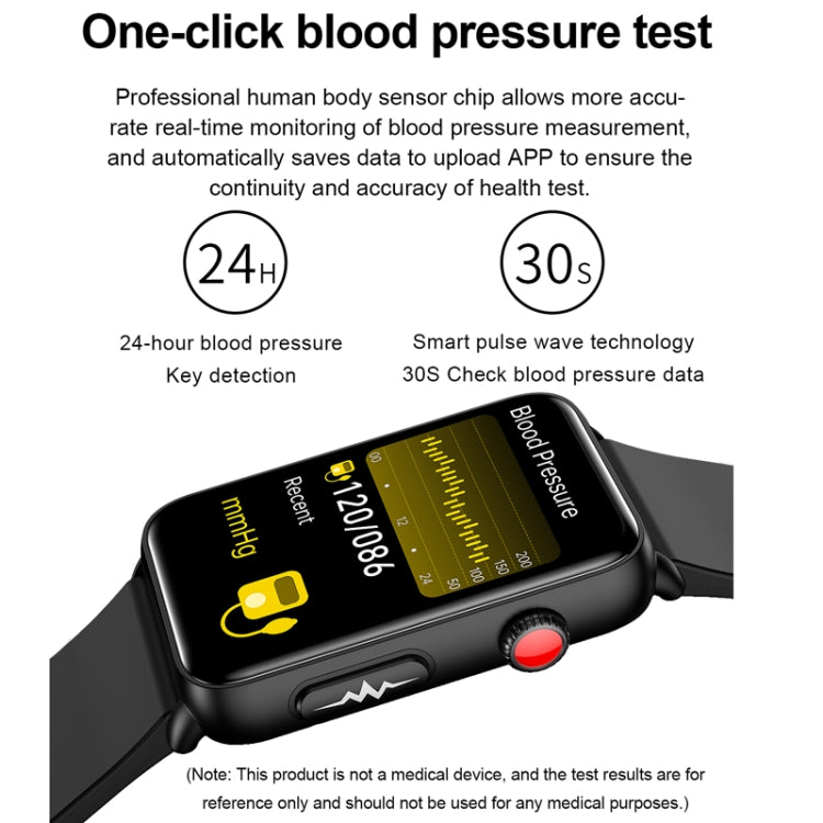 Orologio intelligente Anello ECG Temperatura Frequenza cardiaca Pressione sanguigna Salute Orologio parlante Bluetooth, Black Silicone, Red Silicone, Blue Silicone, Black Leather, Brown Leather