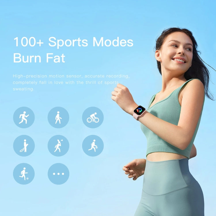 1,83 pollici Touch Screen AI Voice Monitoraggio della frequenza cardiaca / ossigeno nel sangue / pressione sanguigna / sonno Smartwatch Bluetooth