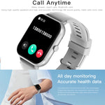 1,83 pollici Touch Screen AI Voice Monitoraggio della frequenza cardiaca / ossigeno nel sangue / pressione sanguigna / sonno Smartwatch Bluetooth