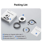 TELESIN Luce magnetica per selfie ricaricabile USB-C