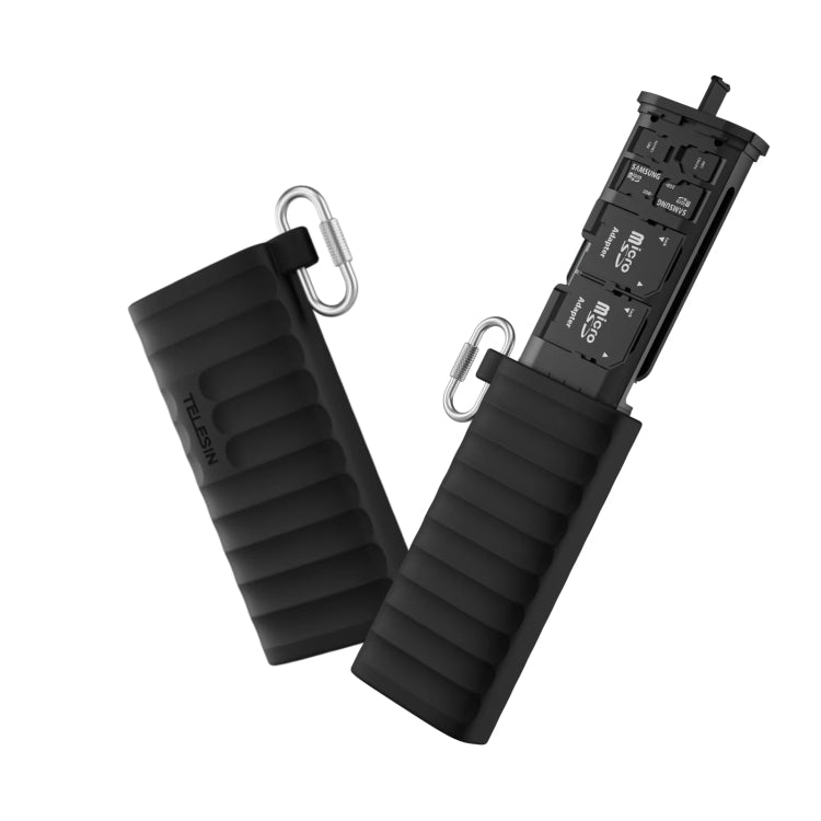 TELESIN Lettore schede SD/TF USB-C 2 in 1 con box storage
