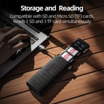 TELESIN Lettore schede SD/TF USB-C 2 in 1 con box storage