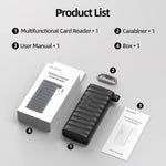 TELESIN Lettore schede SD/TF USB-C 2 in 1 con box storage