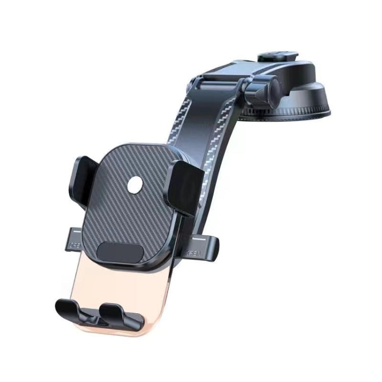 Supporto per telefono cellulare con blocco automatico del cruscotto dell'auto con ventosa, Glossy Telescopic Base, Glossy Waterfall Base, Brushed Telescopic Base, Brushed Waterfall Base, Black Air Outlet, Orange Air Outlet, Black Telescopic            ...