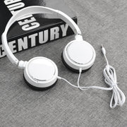 JTY-071 Cuffie cablate da 3,5 mm Cuffie pieghevoli per pianoforte musicale, Without Mic White, Without Mic Black, With Mic Black, With Mic White