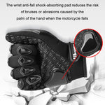 GHOST RACING Guanti da motociclista anticaduta in gomma traspirante con touch screen, M, L, XL, XXL