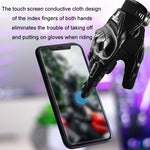 GHOST RACING Guanti da motociclista anticaduta in gomma traspirante con touch screen, M, L, XL, XXL