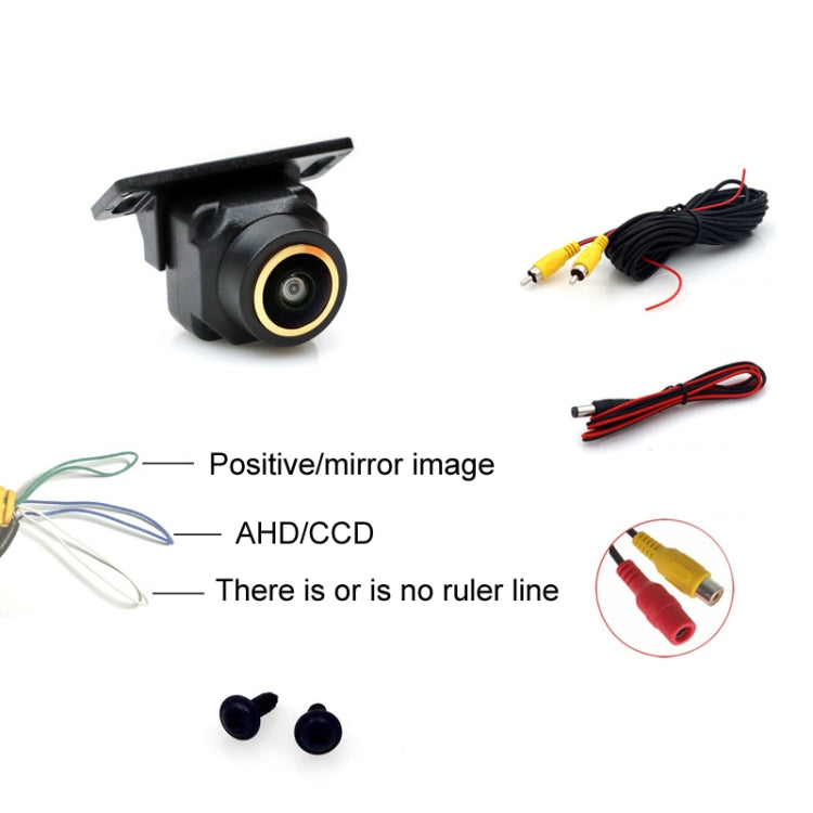 Telecamera Fisheye a tre controlli per retromarcia con visione notturna HD universale per auto, AHD720P Panoramic, AHD720P Plug-in, AHD720P Straw Hat, AHD1080P Panoramic Gold Edge Interpolation, AHD1080P Plug-in Gold Edge Interpolation                 ...
