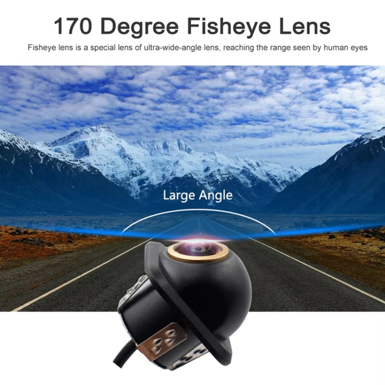 Telecamera Fisheye a tre controlli per retromarcia con visione notturna HD universale per auto, AHD720P Panoramic, AHD720P Plug-in, AHD720P Straw Hat, AHD1080P Panoramic Gold Edge Interpolation, AHD1080P Plug-in Gold Edge Interpolation                 ...