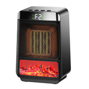 Riscaldatore PTC da tavolo E03 con luce a fiamma dinamica, US Plug, EU Plug, UK Plug