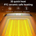 Riscaldatore PTC da tavolo E03 con luce fiamma 3D