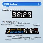 Head-up Display OBD Strumento multifunzione per veicoli Temperatura dell'olio Schermo di monitoraggio del cambio
