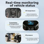 Head-up Display OBD Strumento multifunzione per veicoli Temperatura dell'olio Schermo di monitoraggio del cambio