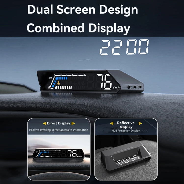 Head-up Display OBD Strumento multifunzione per veicoli Temperatura dell'olio Schermo di monitoraggio del cambio