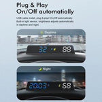 Display Head-up alimentato tramite USB Codice veicolo ad alta definizione Misuratore di altitudine