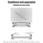 Supporto per laptop da tavolo in lega di alluminio, for 10-18 inch