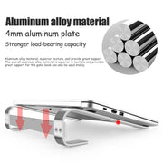 Supporto per laptop da tavolo in lega di alluminio, for 10-18 inch