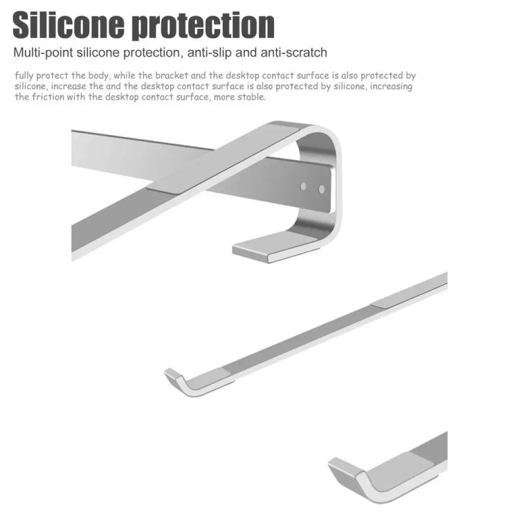 Supporto per laptop da tavolo in lega di alluminio, for 10-18 inch