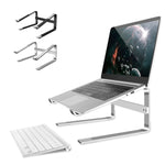 Supporto per laptop con dissipazione del calore aumentata in lega di alluminio da tavolo, for 13-17 inch