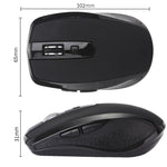 Mouse wireless silenzioso per ufficio e giochi per laptop con 6 tasti di tipo C/USB-C, E27 Black
