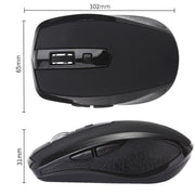 Mouse wireless silenzioso per ufficio e giochi per laptop con 6 tasti di tipo C/USB-C, E27 Black