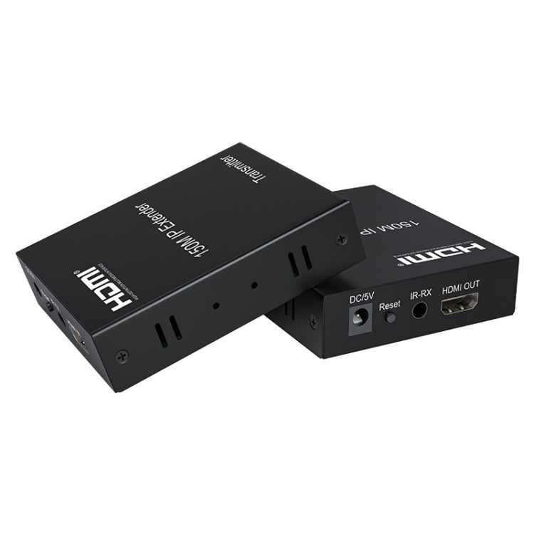 Cavo di rete HDMI 150M Extender IP Uno a molti monitor per computer, trasmettitore + ricevitore, spina USA, 150m