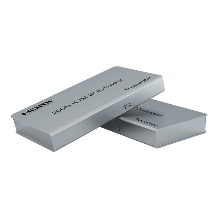 KVM 200m HDMI IP Extender RJ45 Cavo di rete Extender video, trasmettitore + ricevitore, spina USA, 200m