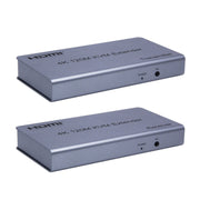 KVM 120m 4K HD Extender Computer Mouse Tastiera HDMI Singolo Cavo Ethernet Trasmettitore + Ricevitore, US Plug, UK Plug, EU Plug