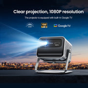 TOUMEI X6 4K HD Home Theater Ufficio Insegnamento Microfono Karaoke Proiettore, GTV Google Systems