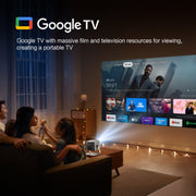 TOUMEI X6 4K HD Home Theater Ufficio Insegnamento Microfono Karaoke Proiettore, GTV Google Systems