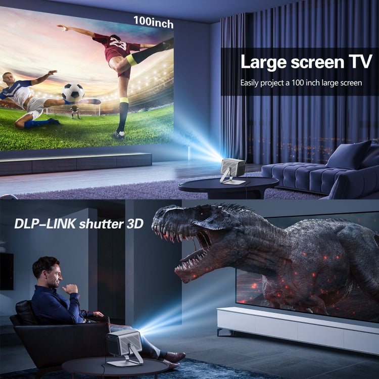 Proiettore TOUMEI X6 4K HD Home Theater 2200 ANSI