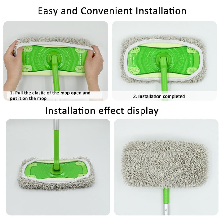 Per Swiffer Sweeper e altri panni di ricambio per mocio piatto da 10 pollici, 2pcs Terry Cloth, Coral Fleece Gray, Coral Fleece Green, Stripe Gray, Chenille Green, Chenille Orange, Chenille Gray