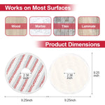 Per Vileda Spin & Clean Mop Refill Pad Round Microfiber Replacement Cloth Cover