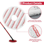 Per Vileda Spin & Clean Mop Refill Pad Round Microfiber Replacement Cloth Cover