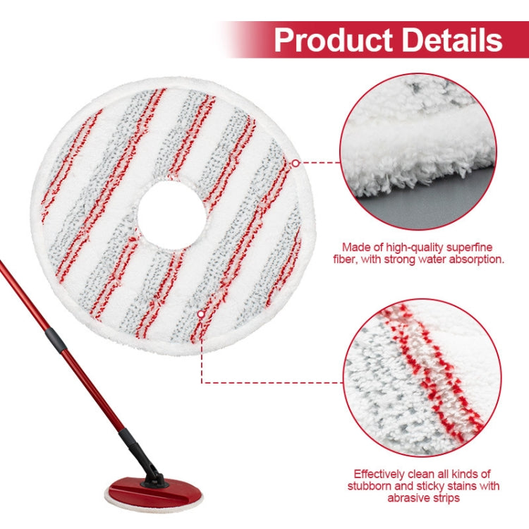 Per Vileda Spin & Clean Mop Refill Pad Round Microfiber Replacement Cloth Cover