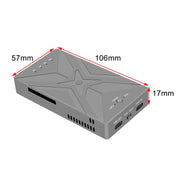 Doppio M.2 NVME SSD RAID Array Mobile Hard Drive Enclosure Tipo-C USB3.2 GEN2x2 20G 586R, PH8586R