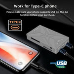 Doppio M.2 NVME SSD RAID Array Mobile Hard Drive Enclosure Tipo-C USB3.2 GEN2x2 20G 586R, PH8586R